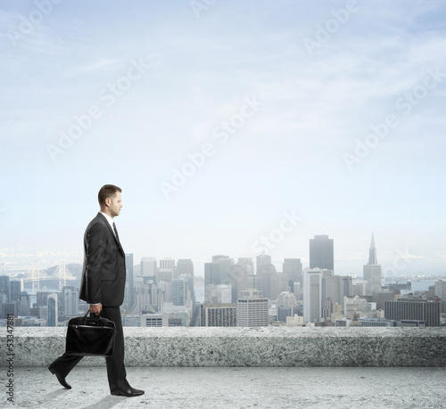 Photo: businessman walking businessman walking