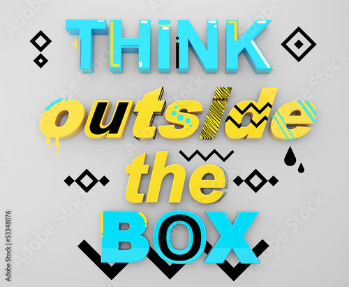 Photo: think outside the box think outside the box