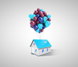 Foto: house and balloons house and balloons