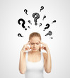 lady with question mark