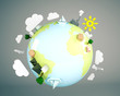 abstract plastic earth