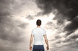man standing back