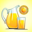 Orange juice in a jar
