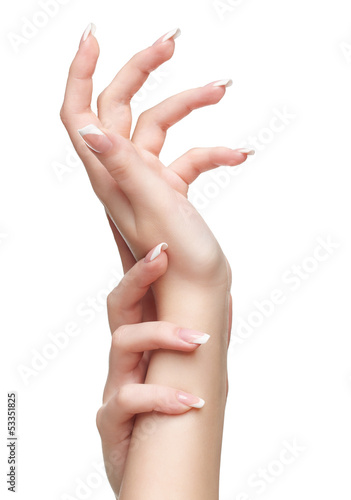 Photo: isolated hands with manicure isolated hands with manicure