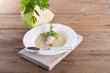 cabbage soup with Arugula and prosciutto