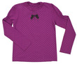 Polka-dot pink shirt. Isolated on a white background.