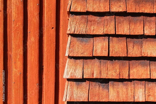 Photo: Natural red wood texture Natural red wood texture