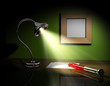 Rahmen Kugelschreiber Lampe 2