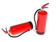 Feuerlöscher stehend und liegend
