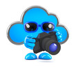 Cloud takes a photo