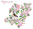 Watercolor Flower Garden