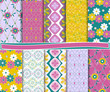 Abstract vector set of paper for scrapbook