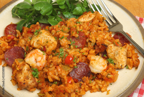 Photo: Jambalaya with Chicken and Shrimps Jambalaya with Chicken and Shrimps