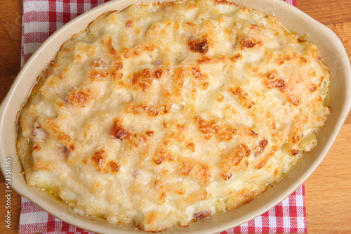 Photo: Macaroni Cheese in Casserole Dish Macaroni Cheese in Casserole Dish