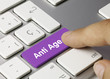 Anti age Keyboard key finger