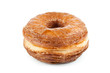 Photo: Croissant and doughnut mixture isolated on white Croissant and doughnut mixture isolated on white