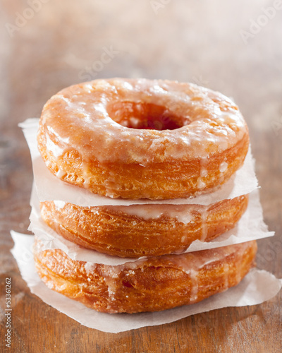 Photo: Croissant and doughnut mixture pile Croissant and doughnut mixture pile
