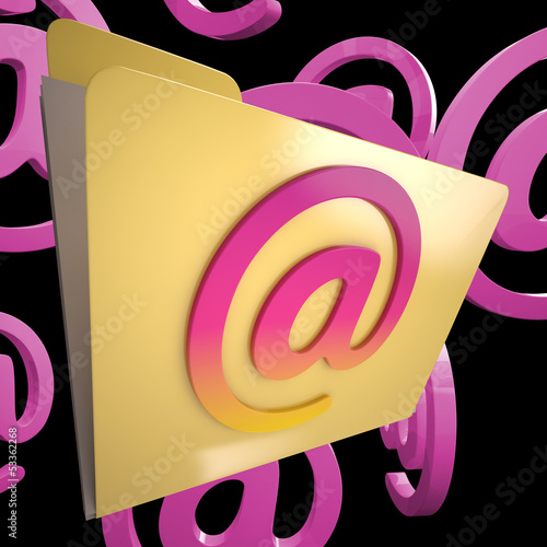Illustration: Email Folder Shows Internet Message Sorted Files Email Folder Shows Internet Message Sorted Files