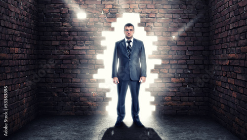Photo: Coming confident businessman Coming confident businessman
