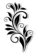Vector: Retro floral elelement Retro floral elelement