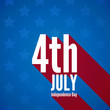 USA Independence day poster vector retro design template