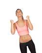 Photo: Winner ttractive girl with sports clothes Winner ttractive girl with sports clothes
