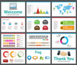 presentation template - business company slide show design