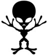 Alien silhouette.