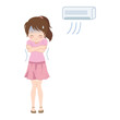 女性/エアコン