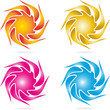 Logo, 3D, Blume, Sonne