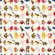 seamless animal pattern