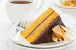 Pumpkin Cake With Chocolate Cr...