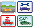 Car icons.