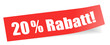 20 % Rabatt
