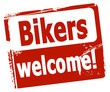 Vector: Bikers welcome! Bikers welcome!