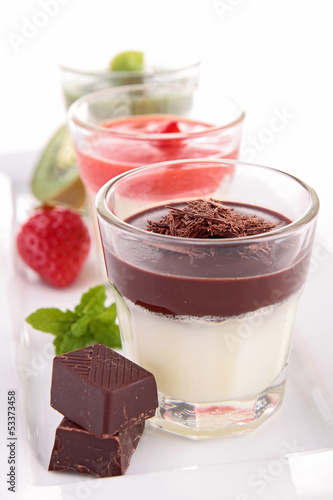 Photo: assortment of panna cotta assortment of panna cotta