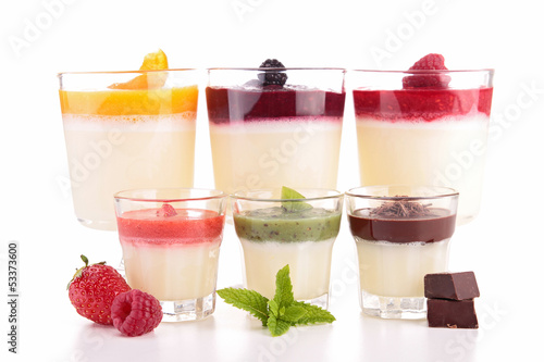 Photo: assortment of panna cotta assortment of panna cotta