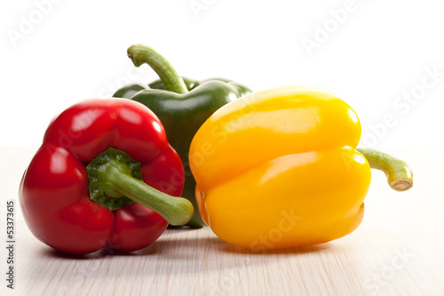 Photo: Composition of colored peppers Composition of colored peppers