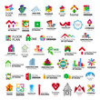 collection of vector logos construction and home improvement