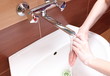 Washing of hands under running water
