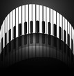 Vector: Abstract background with piano keys reflection stylish design ve Abstract background with piano keys reflection stylish design ve