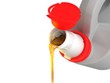 Jerrycan with car engine oil - isolated