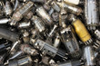 Heap of old vacuum tubes (relectronic components)