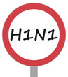 Грипп H1N1. Запрещающий знак