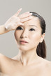 Portrait of a beautiful Chinese female model.