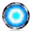blue abstract vector round