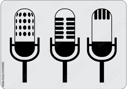 Vector: simple microphone icon simple microphone icon