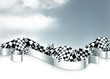 Vector: Checkered flags background Checkered flags background