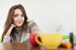 Foto: long-haired brunette girl long-haired brunette girl