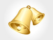 abstract glossy golden bell
